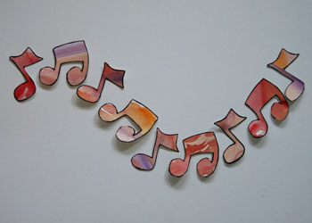 clothespin music notes craft