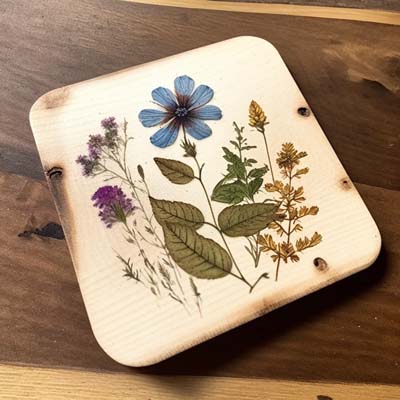 How to Make Pressed Flower Coasters 