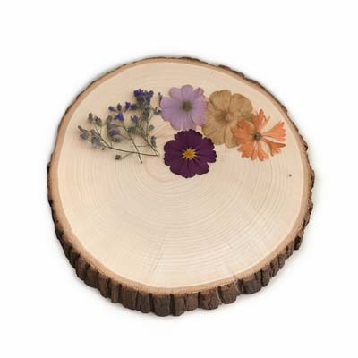 pressed flower bookmark