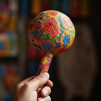 painted maraca