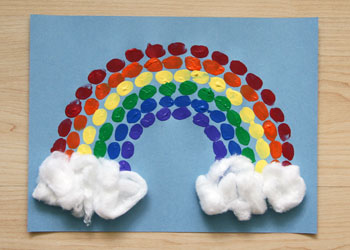 fingerprint rainbow craft