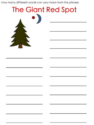 Jupiter Word Mine Puzzle