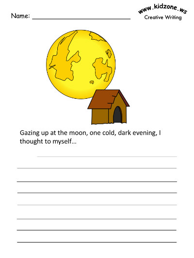 creative writing describing a moon