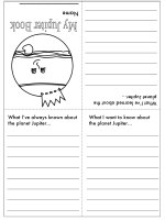outer space themed booklets - Jupiter