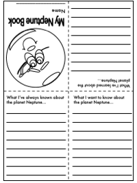 outer space themed booklets - Neptune