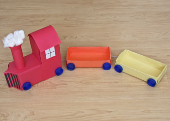Train Milk Carton Craft