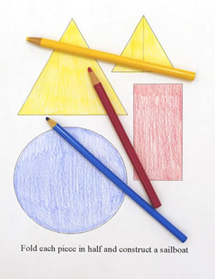 Color the boat template.