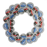 Transportation Paper Plate Wreath