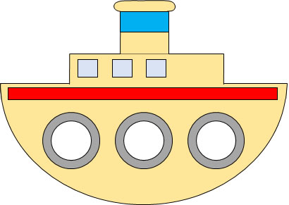 Tugboat Paper Craft