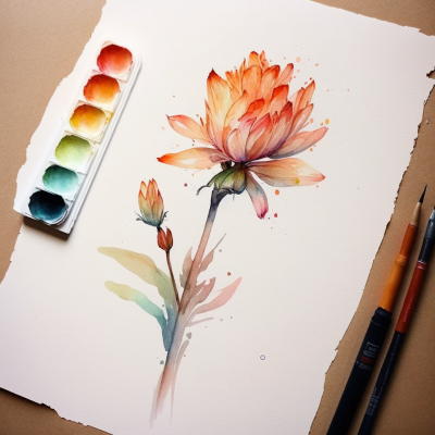 glazing techniques -flower