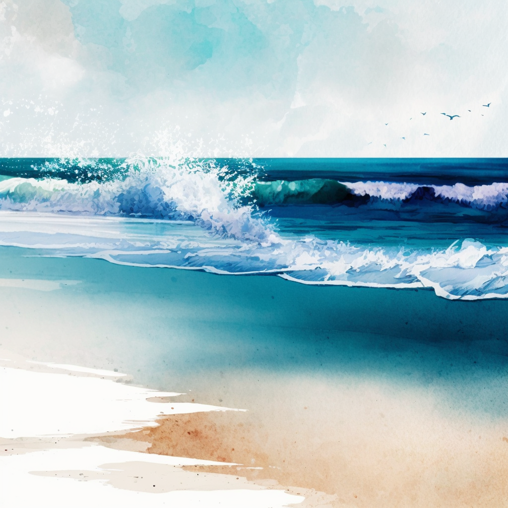 lifting white to make ocean waves