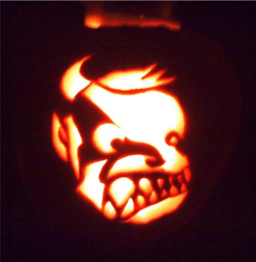 Monster Pumpkin Carving Patter