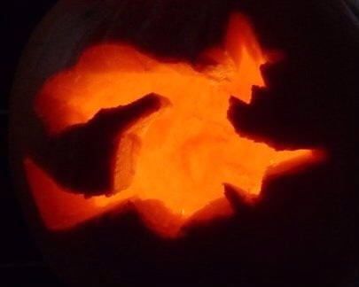 Pumpkin Carving Pattern - Witch