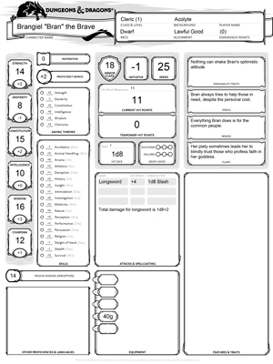 DnD Character Sheet
