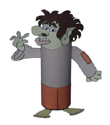 Troll Toilet Paper Roll Craft