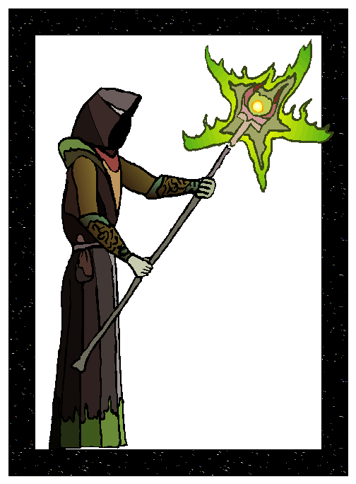 evil wizard coloring page