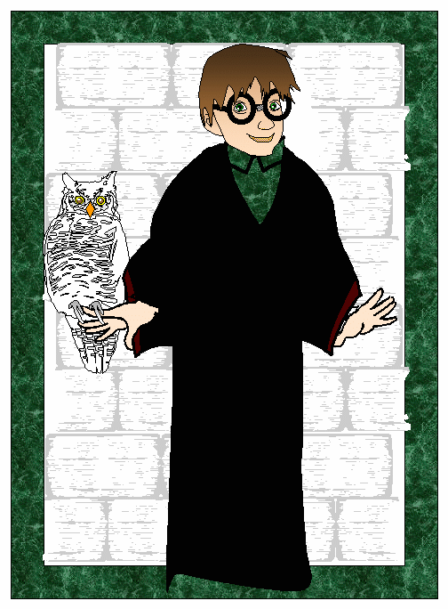 boy wizard coloring page