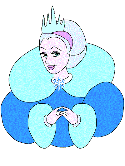 snow queen coloring page