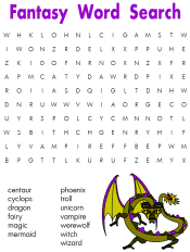 fantasy word search