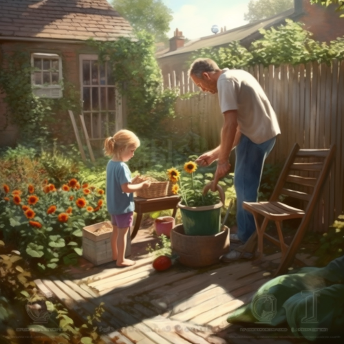 helping grandpa