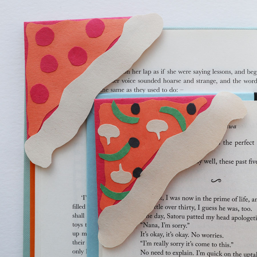 pizza corner bookmark