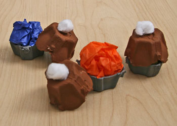 egg carton mini pies