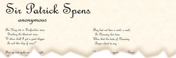 printable poetry template in Script font