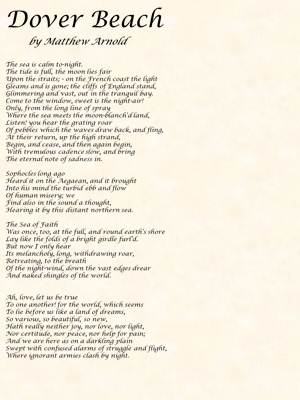 POEM: Dover Beach by Matthew Arnold