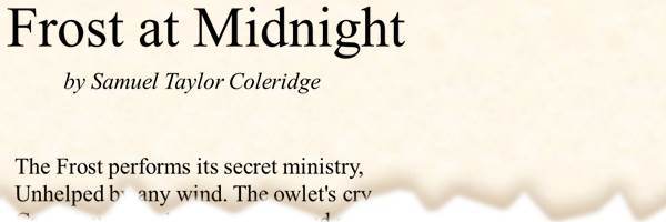 printable poetry template in Times Roman font