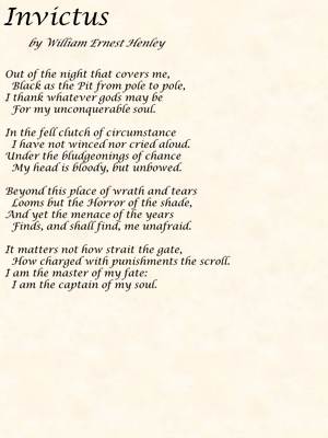 Invictus by William Ernest Henley