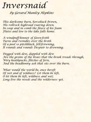 Inversnaid by Gerard Manley Hopkins