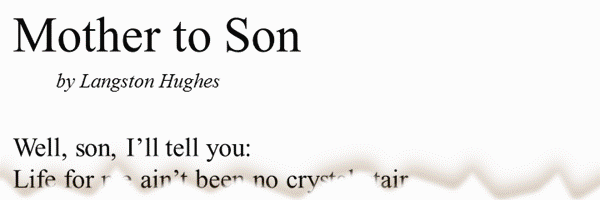printable poetry template in Times Roman font