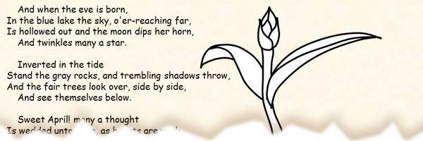 Comic Sans Printable Poetry Coloring Page