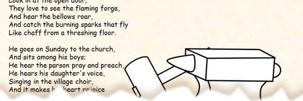 Comic Sans Printable Poetry Coloring Page
