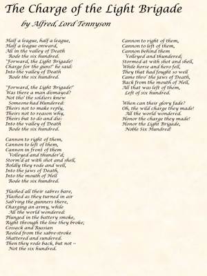 POEM: The Charge of the Light Brigade by Alfred, Lord Tennyson