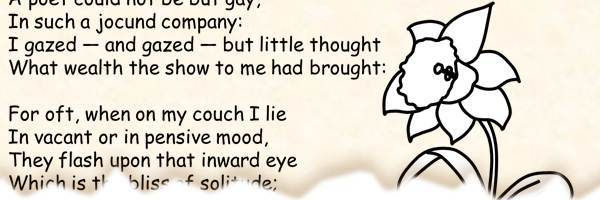 Comic Sans Printable Poetry Coloring Page
