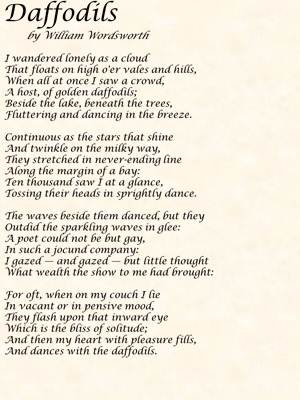 POEM: Daffodils by William Wordsworth
