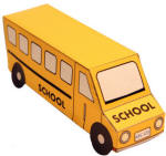 three dimensional bus paper craft