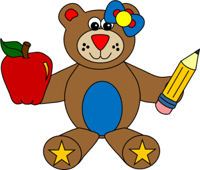 back to school bear paper craft
