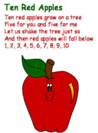10 red apples