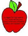 an apple for the parent