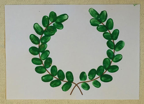 Olympic Fingerprint Wreath