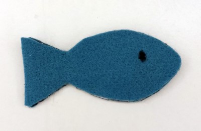 draw an eye on the fish