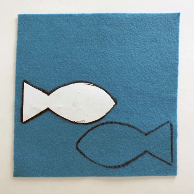 trace the fish template