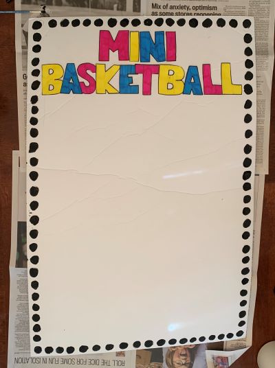 Mini Basketball Board Craft