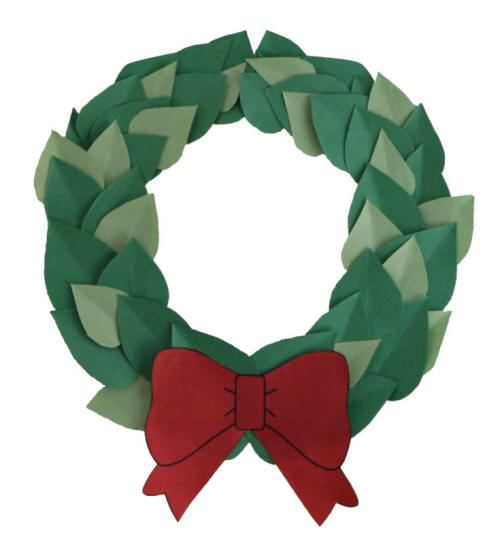 Olympic Paper Plate Wreath