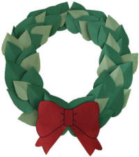 Olympic Paper Plate Wreath