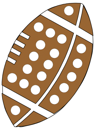 super bowl football dot art worksheets
