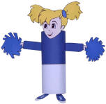 Cheerleader Toilet Paper Roll Craft