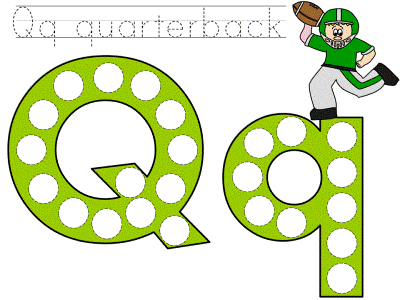 super bowl football dot art worksheets